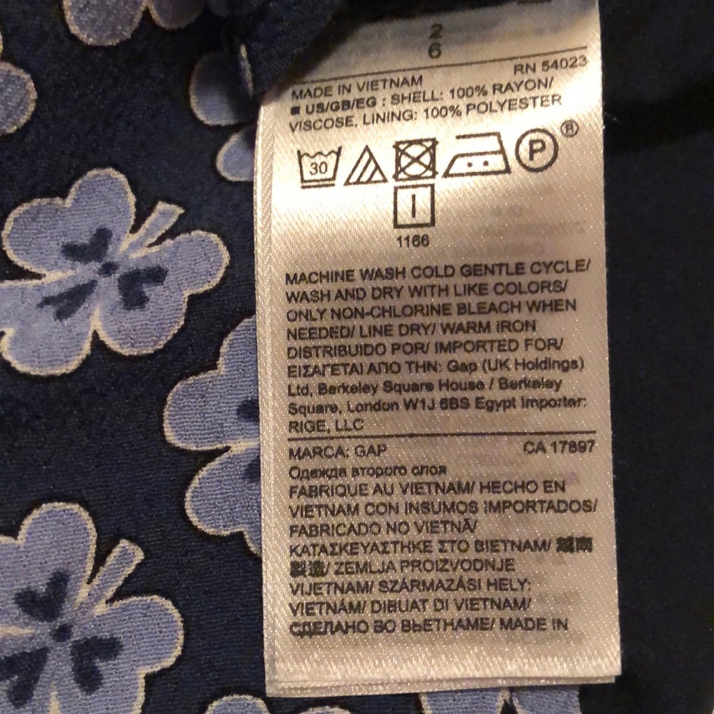 GAP👗LONG-SLEEVES V-NECKLACE TIE DRESS Size 2 - Picture 14 of 14